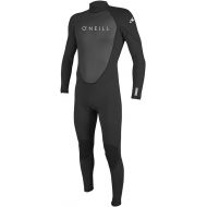 O'Neill Men's Reactor-2 3/2mm Back Zip Full Wetsuit, Black/Black, XLS