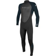 O'Neill Men's Reactor-2 3/2mm Back Zip Full Wetsuit, Black/Slate, S