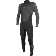 O'Neill Men's Reactor-2 3/2mm Back Zip Full Wetsuit, Black/Graphite, XL