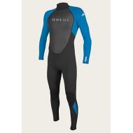 O'Neill Men's Reactor-2 3/2mm Back Zip Full Wetsuit, Black/Ocean, M