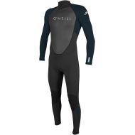 O Neill Reactor-2 3/2 Back Zip Full Wetsuit Large Black Abyss