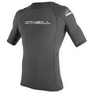 O'Neill ONeill Mens Basic Skins S/S Crew Wetsuit, Smoke, Large