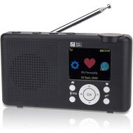 O OCEAN DIGITAL Ocean Digital WR-23D Portable FM Internet Radio 2.4” Color LCD Built-in Battery Wi-Fi Bluetooth UPnP & DLNA Player (Black)