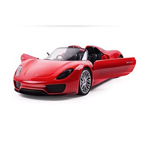  O.B Toys&Gift RC Porsche 918 Spyder Grand Sport Racing Remote Control Car Toy Genuine License 1:14 Scale Size with Bright LED Lights, Opening Doors, Rechargeable & Jockey Remote, Special Edition