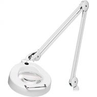 O.C. White Fluorescent Magnifier with Table Edge Clamp (White)
