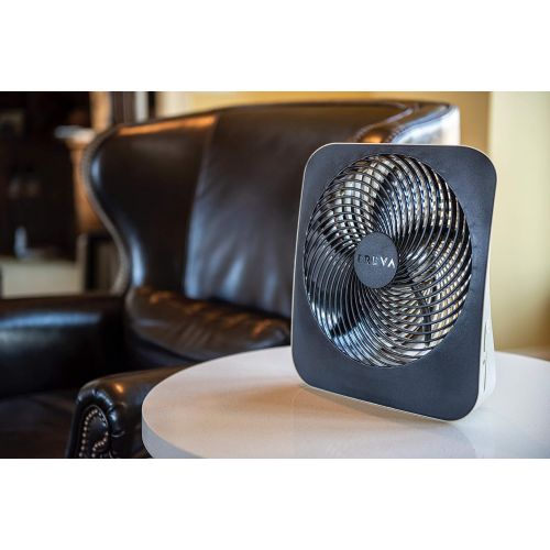  [아마존베스트]O2COOL Treva 10-Inch Portable Desktop Air Circulation Battery Fan - 2 Cooling Speeds - With AC Adapter