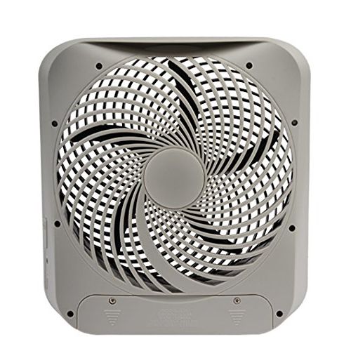  O2COOL Treva 10-Inch Portable Desktop Air Circulation Battery Fan - 2 Cooling Speeds - With AC Adapter