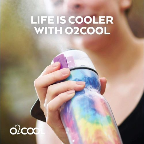  O2COOL ArcticSqueeze Insulated Mist N Sip Water Misting Bottle - Tie Dye