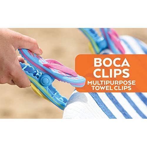  [아마존베스트]O2COOL Margarita BocaClips, Beach Towel Holders, Clips, Set of Two, Beach, Patio or Pool Accessories, Portable Towel Clips, Chip Clips, Secure Clips, Assorted Styles