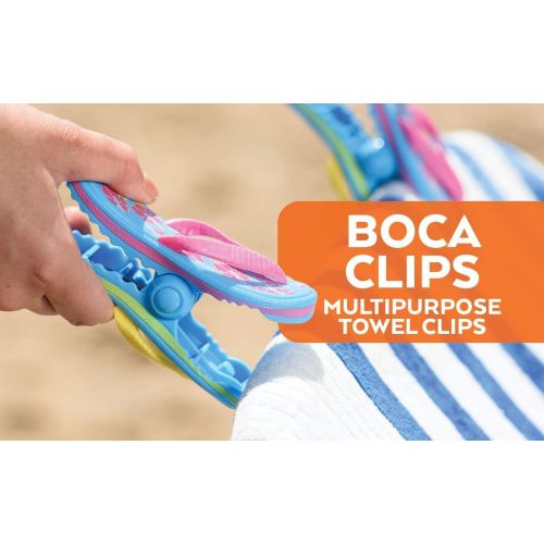  [아마존베스트]O2COOL Margarita BocaClips, Beach Towel Holders, Clips, Set of Two, Beach, Patio or Pool Accessories, Portable Towel Clips, Chip Clips, Secure Clips, Assorted Styles