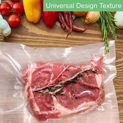  O2frepak 2 Pack 11 x 50 Rolls Food Saver Vacuum Sealer Freezer Bags Rolls for Food Saver, Seal a Meal Vacuum Sealer Fits Inside Storage Area Sous Vide Vaccume - Cut to Size Roll (T