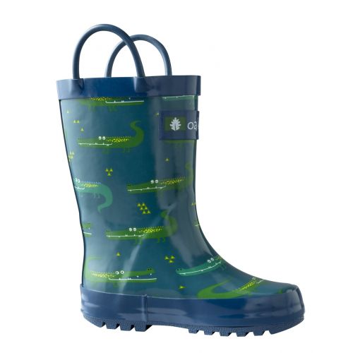  Oakiwear Kids Rain Boots For Boys Girls Toddlers Children, Bright Butterflies