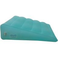 OBBO MED ObboMed HR-7690 Extra Long Wide Inflatable Portable Bed Wedge Pillow wVelour Surface Finish, Powerful Pump Included, for Sleep, Travel, Horizontal Indention Prevent Sliding, 45x3