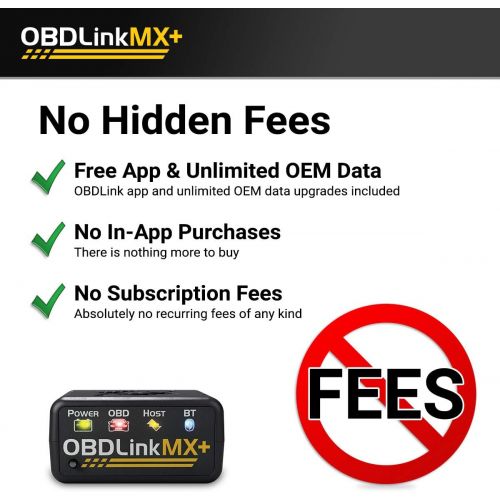  OBDLink MX+ OBD2 Bluetooth Scanner for iPhone, Android, and Windows
