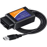 OBDResource ELM327 FORScan OBD2 Adapter ELMconfig OBDII USB Scanner Diagnostic Scan Tool with MS-CAN HS-CAN Switch for Ford F150 F250 Cars and Light Trucks Code Reader Diagnose on Windows Only