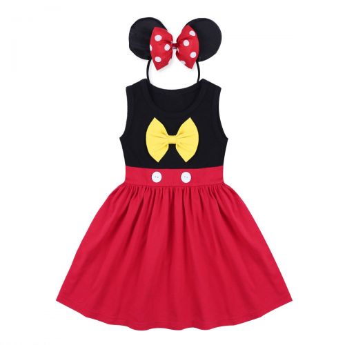  OBEEII Princess Costume Mermaid Snow White Mouse Cartoon Fancy Dress Up Baby Toddler Girl Summer Clothes