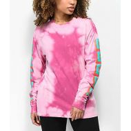 OBEY Obey New World 2 Magenta Long Sleeve T-Shirt