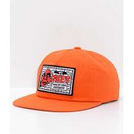 OBEY Obey Shout Orange Snapback Hat