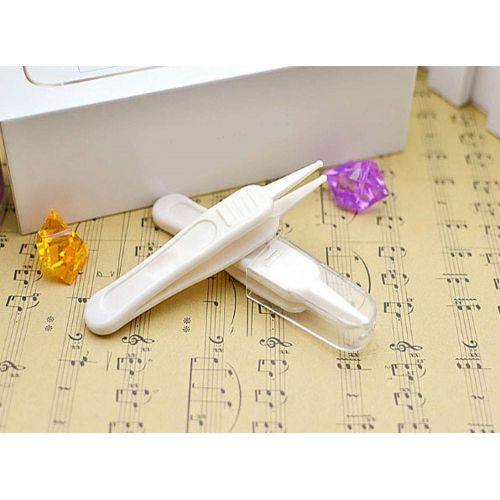  [아마존베스트]OBTANIM Baby Nasal Tweezers, Safety Round-Head Nose Cleaning Tweezers Baby Safe Ear Clean Clip Navel Cleaner Clip Tool, Set of 8