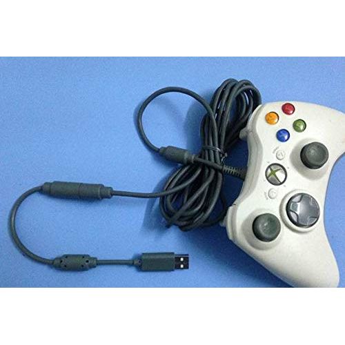 OBTANIM 3 Pack Replacement Dongle USB Breakaway Cable for Microsoft Xbox 360 Wired Controllers, Gray