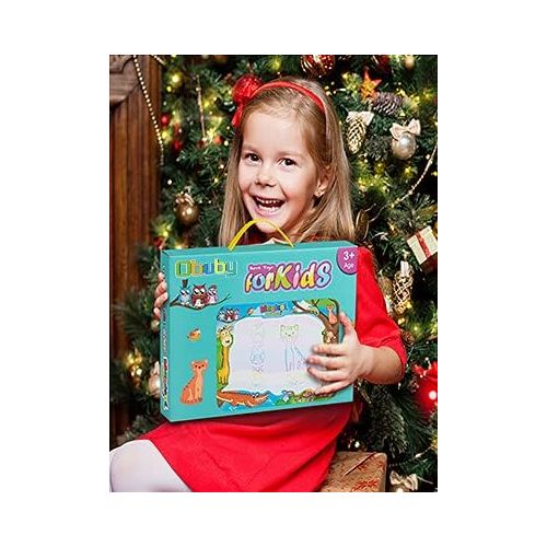  [아마존베스트]Obuby Aqua Magic Mat Kids Doodle Mats Water Drawing Writing Board Toy for Kid Toddler Animal Educational Painting Pad Toys for Age 3 4 5 6 7 8 9 10 11 12 Girls Boys Toddlers Gift 4