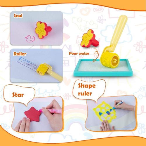  [아마존베스트]Obuby Aqua Magic Mat Kids Doodle Mats Water Drawing Writing Board Toy for Kid Toddler Animal Educational Painting Pad Toys for Age 3 4 5 6 7 8 9 10 11 12 Girls Boys Toddlers Gift 4