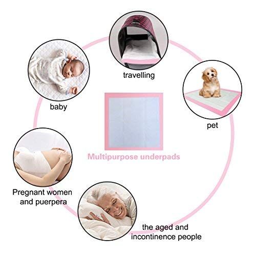  [아마존베스트]OBloved Baby Disposable Changing PadIncontinence Pads, 30 Pack, 24×18in, Pet Training and Puppy Pads...