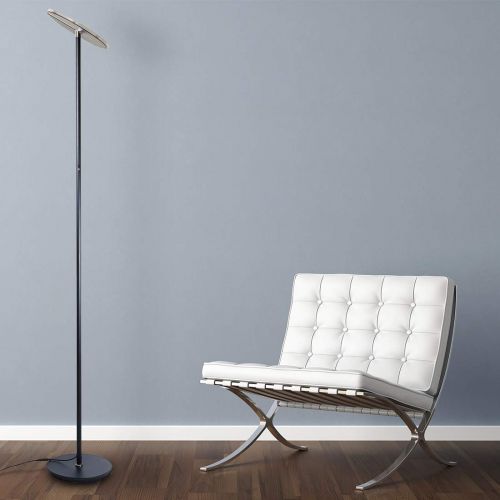  OBright O’Bright Dimmable LED Torchiere Floor Lamp, 270° Tilt Head, 3-Level Adjustable Brightness, Standing Pole Lamp/Reading Light/Floor Lamps for Living Room, Bedrooms, Dorm and Office (