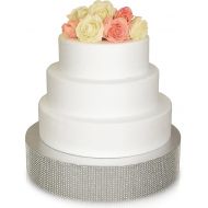 OCCASIONS Bling Wedding Cake Stand (Holds 150 lbs) Cupcake Base, Decorative Centerpiece for Parties (12