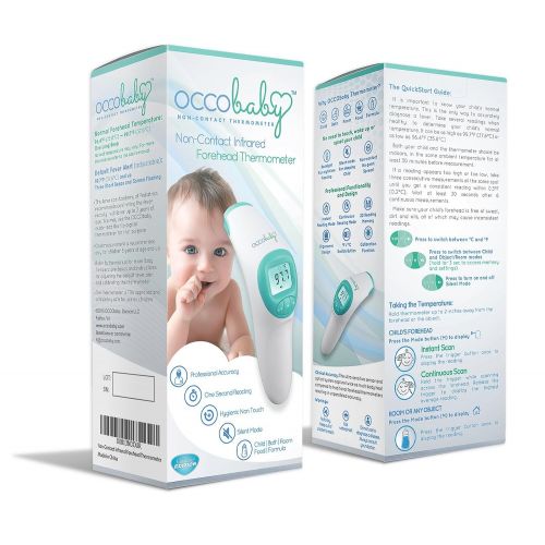  OCCObaby Clinical Forehead Baby Thermometer - Limited Edition with Flexible Tip Waterproof Digital...