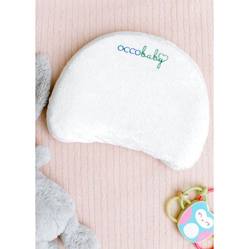  OCCObaby Baby Head Shaping Memory Foam Pillow | Cotton Cover & Bamboo Pillowcase | Keep...