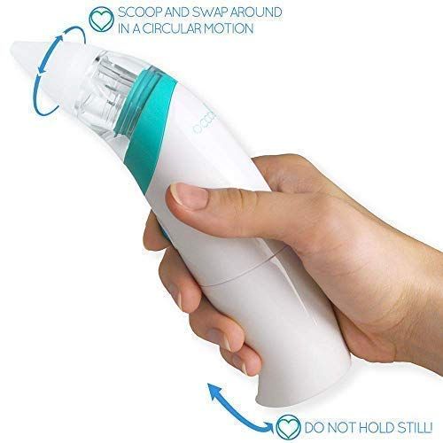  [아마존베스트]OCCObaby Baby Nasal Aspirator - Safe Hygienic and Quick Battery Operated Nose Cleaner with 3 Sizes...