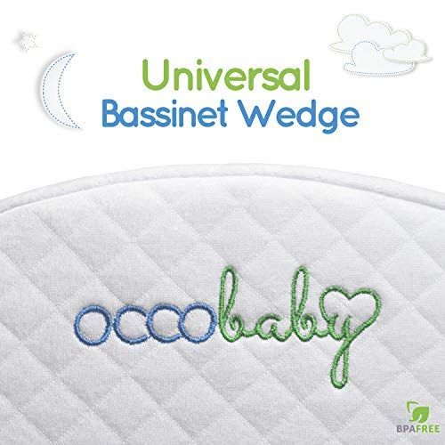  [아마존베스트]OCCObaby Universal Bassinet Wedge | Waterproof Layer & Handcrafted Cotton Removable Cover |...