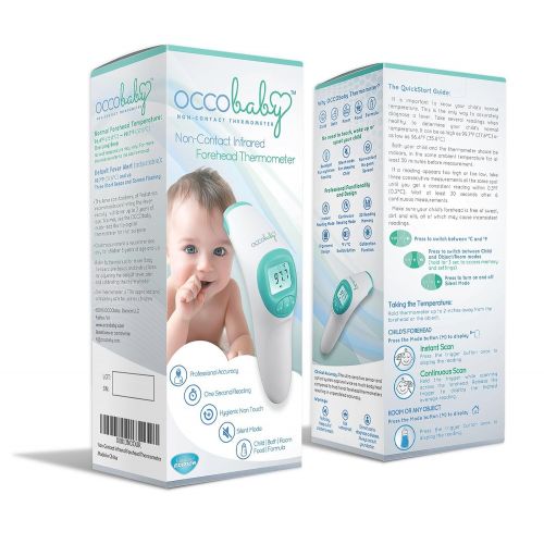  OCCObaby Clinical Forehead Baby Thermometer - 2018 Edition with Flexible Tip Waterproof Digital...