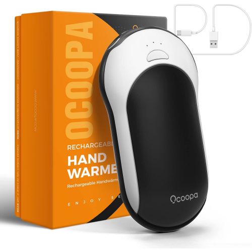 OCOOPA Quick Charge Hand Warmers Rechargeable,10000mAh Electric Hand Warmer Power Bank PD, 15hrs Lasting Heat, 3 Levels, Perfect for Camping, Hunting, Golf, Great Gift