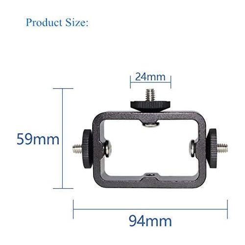  OCTO MOUNTS Tripod Mount Adapter Kit for 3 Devices. Works with Smartphones, iPhone, Android, GoPros, DSLR Cameras, Mic, LED, Ring Lights. Perfect for Vlogging, YouTube, Live Streaming, Tik Tok