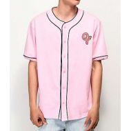 ODD FUTURE Odd Future Pink & Black Baseball Jersey