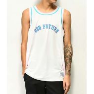 ODD FUTURE Odd Future White, Blue & Pink Basketball Jersey