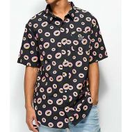 ODD FUTURE Odd Future All Over Donut Short Sleeve Button Up Shirt