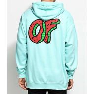 ODD FUTURE Odd Future Watermelon Logo Mint Hoodie