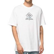 ODD FUTURE Odd Future Script Embroidery White T-Shirt