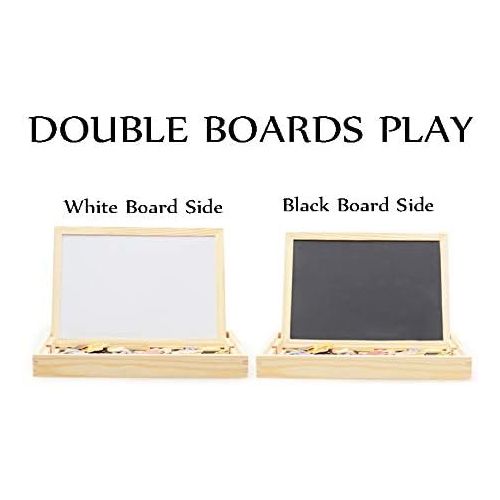  [아마존베스트]ODDODDY Educational Wooden Toys for Girls Boys Kids Children Toddlers Magnetic Drawing Board Puzzles Games Learning for Age 3 4 5 6 7 8 9 Year Old Gift Idea Birthday Halloween Chri