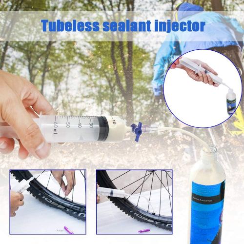  ODIER Tubeless Tire Sealant Injector Schrader Presta Valve Core Removal Tool Fit Stans No Tubes Sealant and Other Sealants Brand