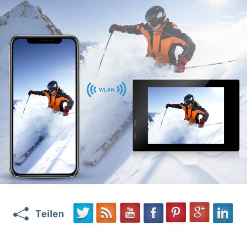  ODRVM WiFi Actioncam Full HD 1080P Unterwasserkamera Digital Wasserdicht 2.0 Zoll LCD Helmkamera mit 2 Stue. Batterien, Action cam fuer Kinder, Extremsport und Outdoor-Sportaktivitaete (BLA