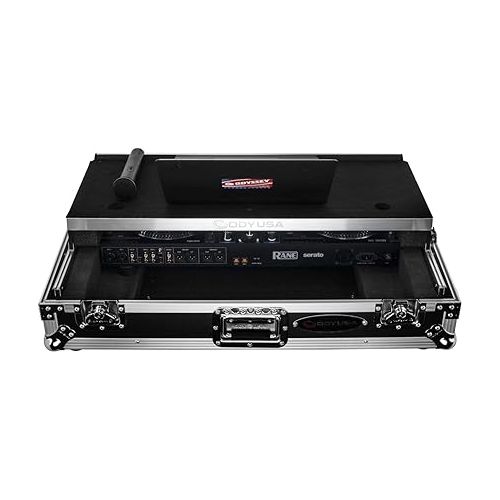  Odyssey Case Rane One Flight Case with 1U Rack Space and Glide Platform