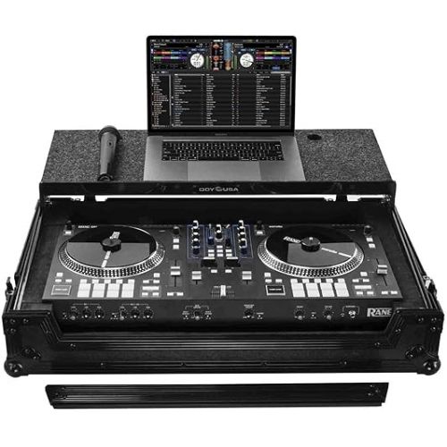  Odyssey Case FZGSRANEONEWBL Flight Case for Rane One with Glide Platform - Black Label