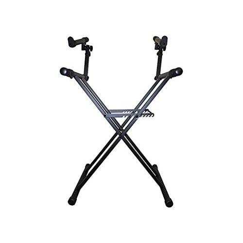  ODYSSEY LTBXS2 Two Tier X-Stand: Heavy-Duty Double Braced Dj Coffin / Keyboard Stand