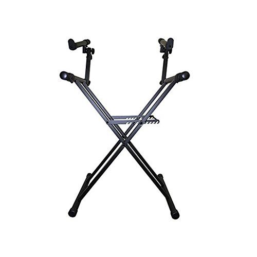  ODYSSEY Odyssey LTBXS2 Two Tier X-Stand: Heavy-Duty Double Braced Dj Coffin / Keyboard Stand