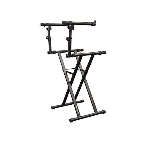  ODYSSEY Odyssey LTBXS2 Two Tier X-Stand: Heavy-Duty Double Braced Dj Coffin / Keyboard Stand