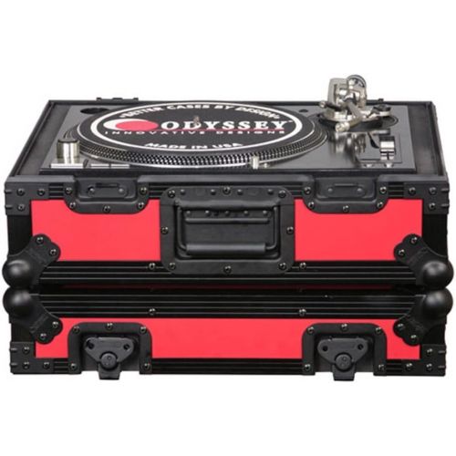  ODYSSEY Odyssey FR1200BK Red Designer Series DJ Turntable Case